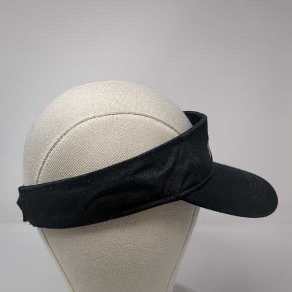Jim Beam Black Strapback Visor Hat Black One Size Adjustable Outdoor - Picture 5 of 10
